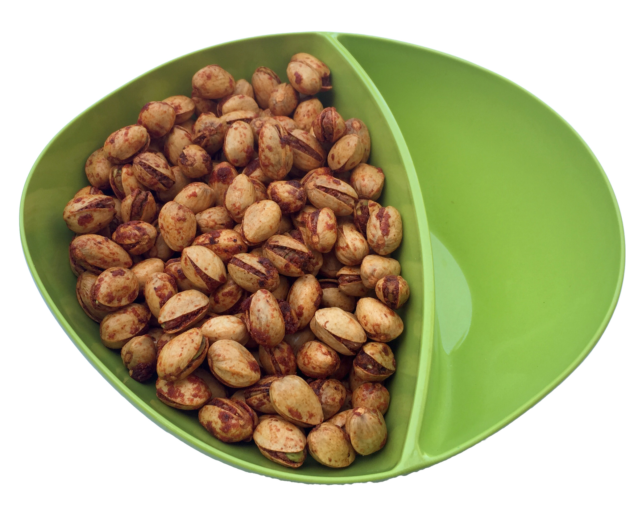 Green Divided Pistachio Serving Bowl - Image 2