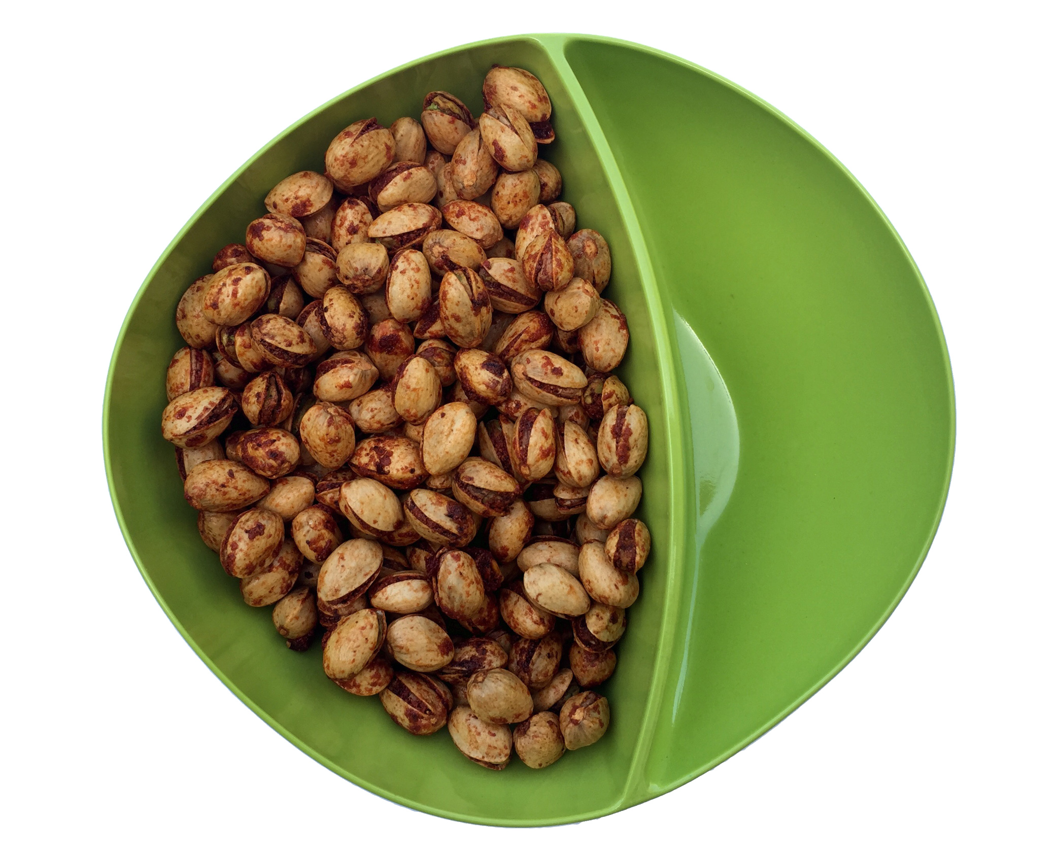Green Divided Pistachio Serving Bowl - Image 3